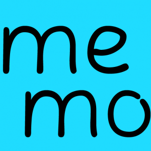memo、メモ。これからのライフデザインを提案するブログ「みらいメモ：暮らしと仕事を200字で」。そのアイコン画像です。企画制作・矢嶋剛（綴り手　矢嶋ストーリーtokyo）。